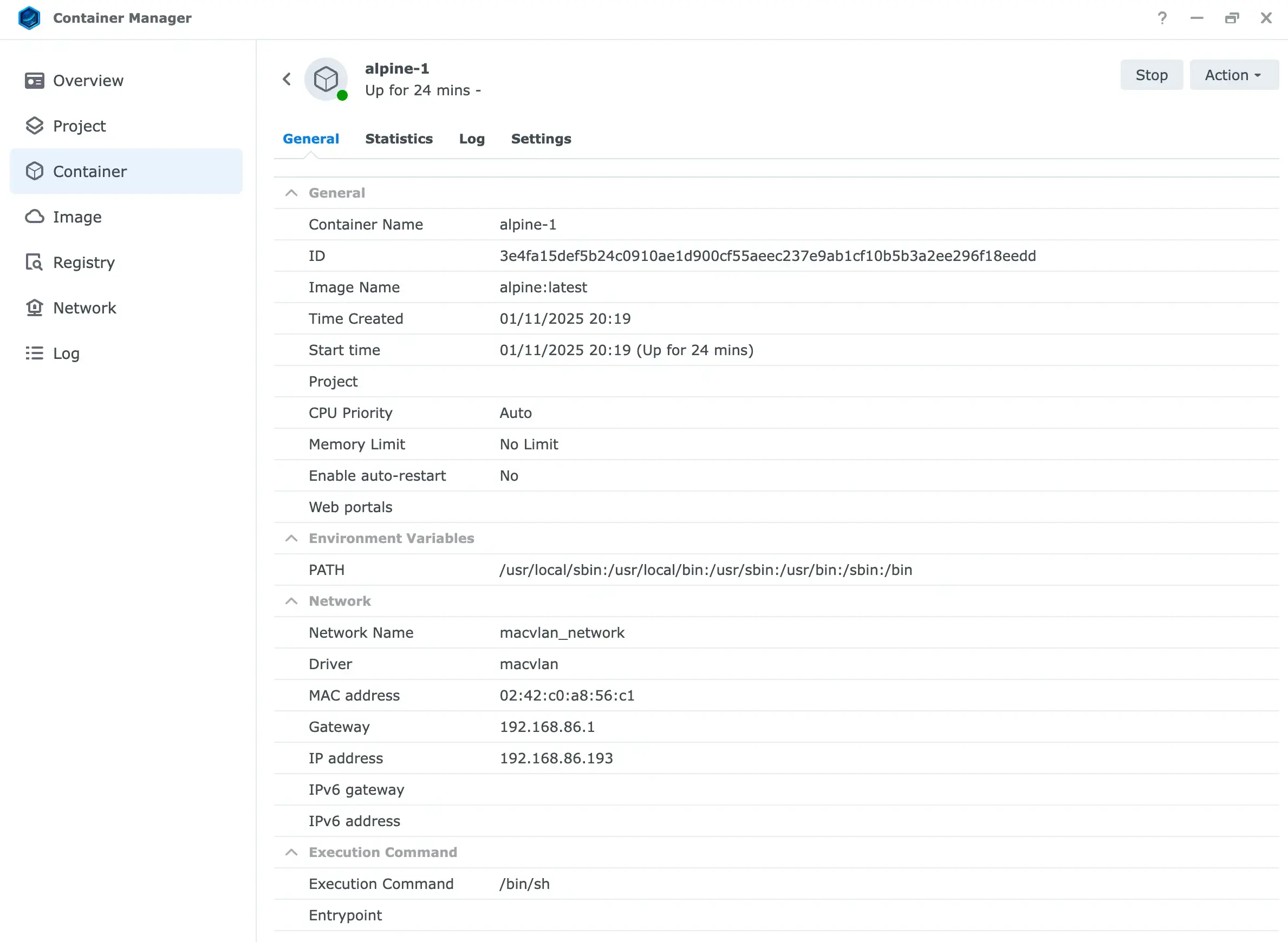 Assigned IP address